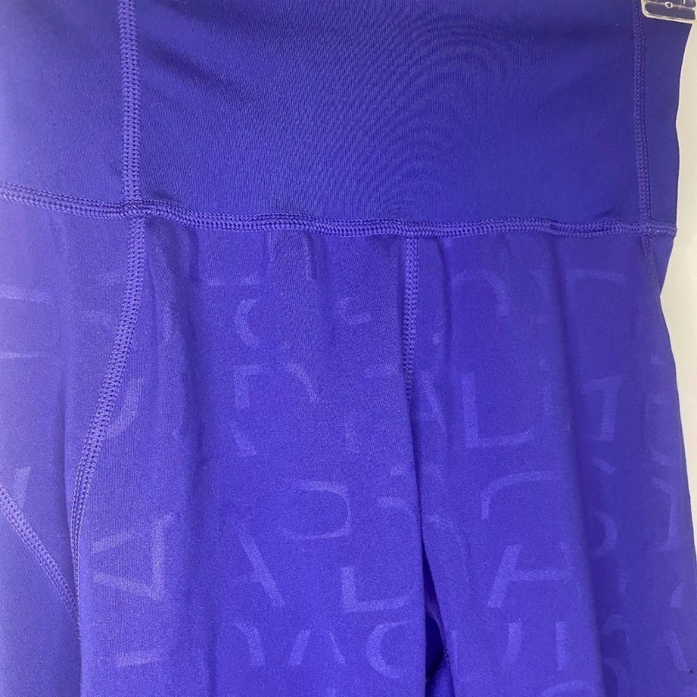Adidas Activewear soft stretchy blue athletic workout leggings pant; Size XS